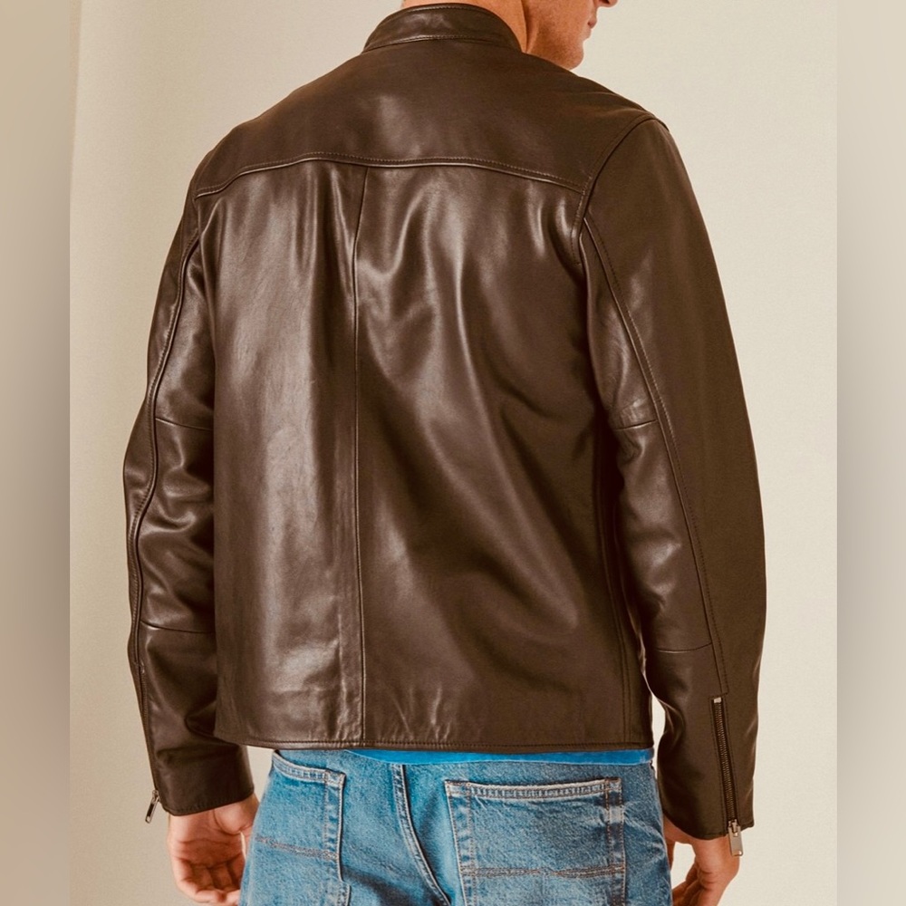 Lucky Brand Leather Bonneville Racer Jacket in XL - Picture 13 of 13